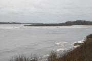 no more taxi boats on the river at moosonee november 25, 2004