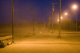 Blowing dust on First Street in Moosonee, Ontario 2006 June 21